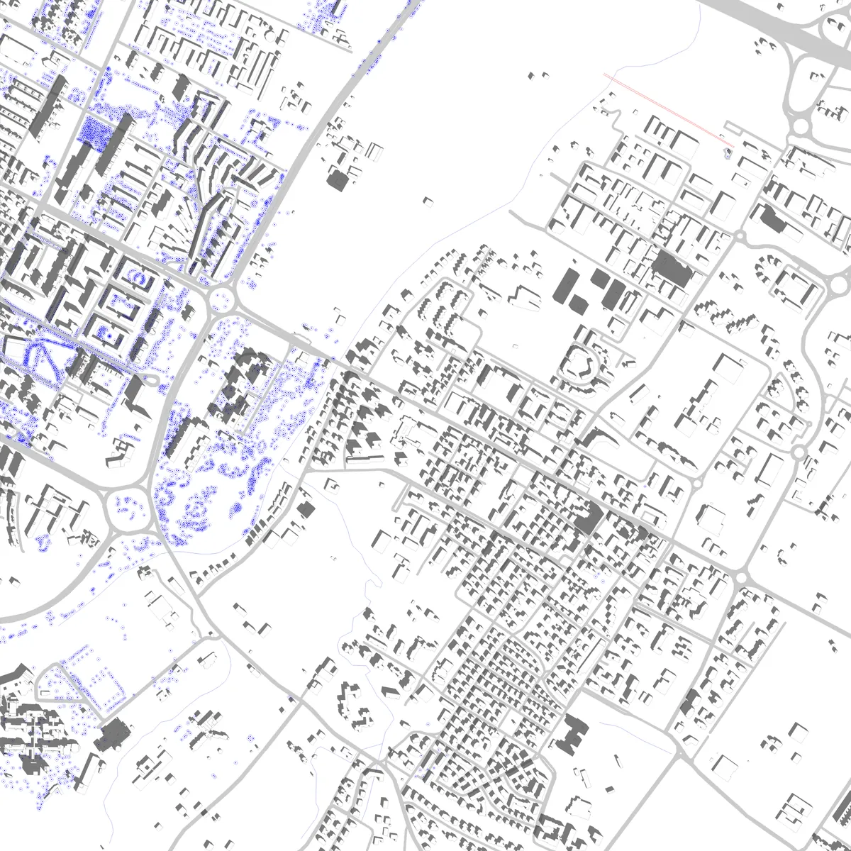 San Lazzaro di Savena site plan (2.5 km)