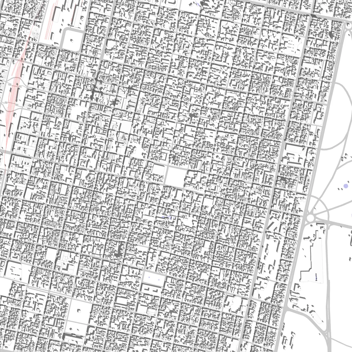 San Miguel de Tucumán plano de situación (2.5 km)