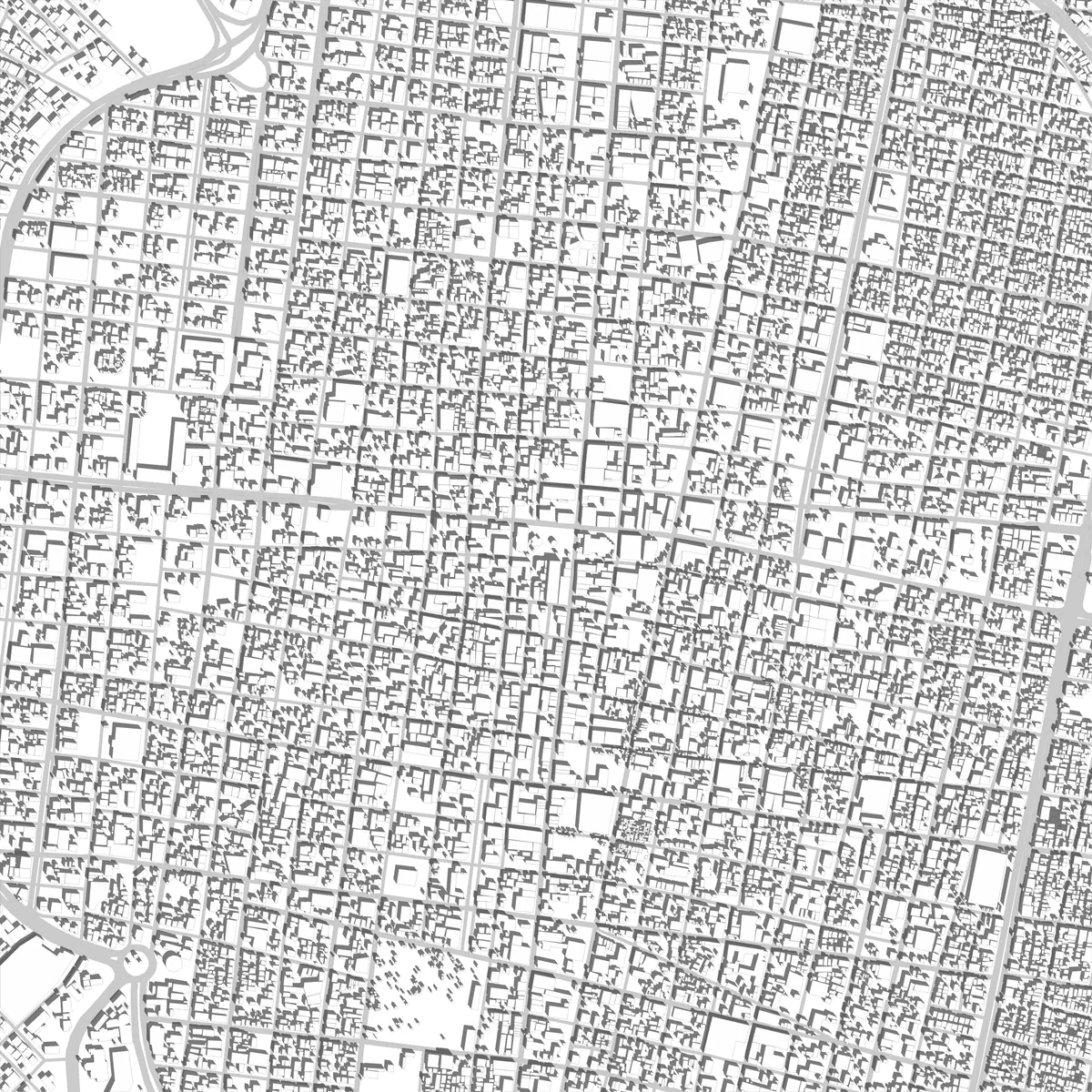 San Pedro Sula plano de situación (2.5 km)