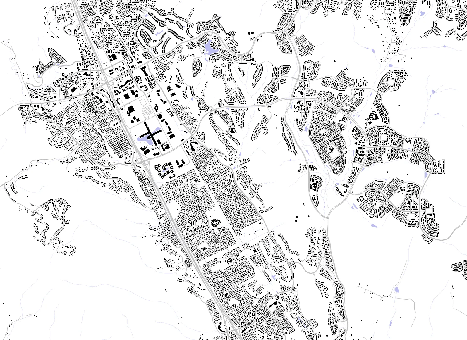 San Ramon figure ground plan