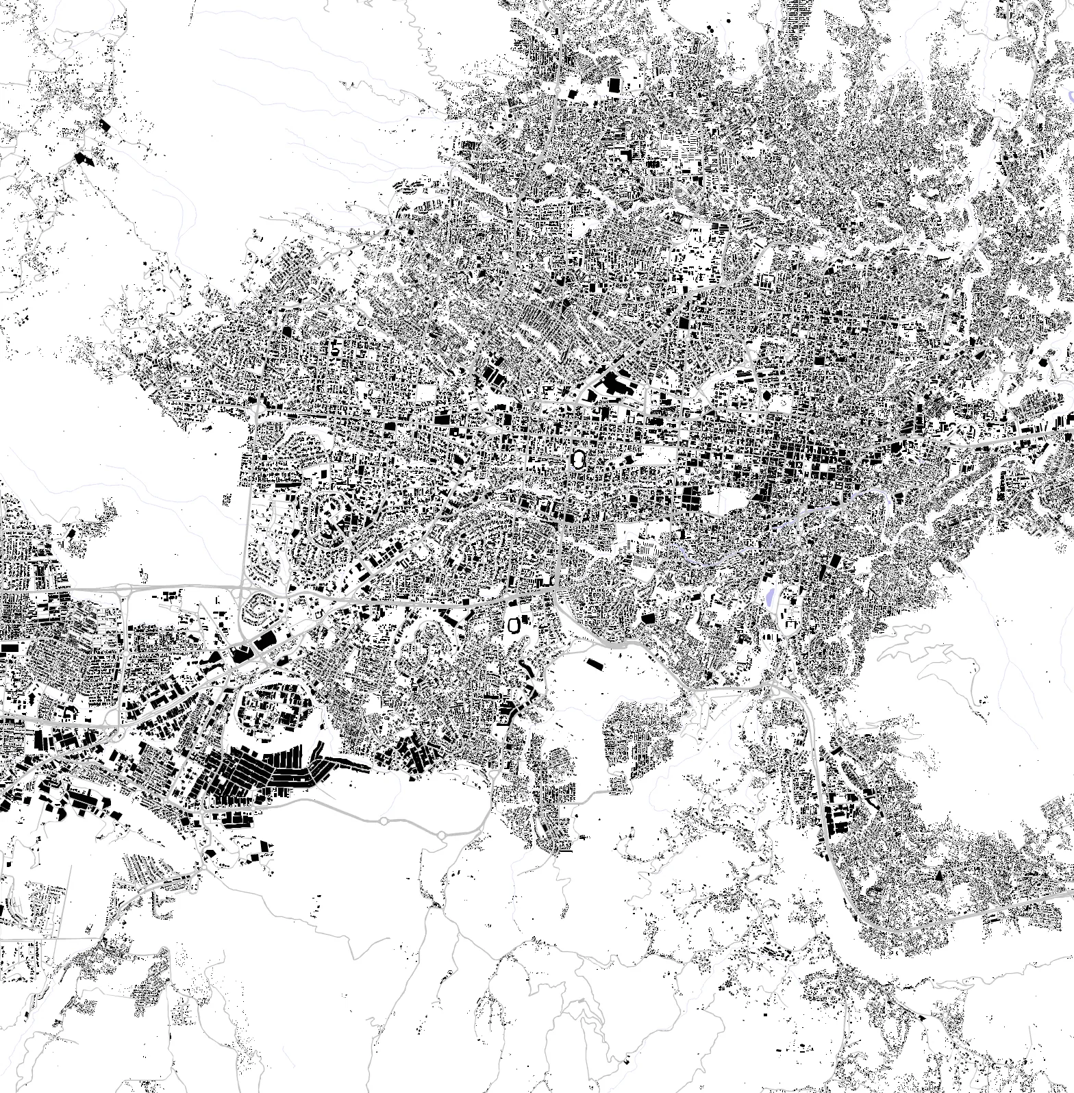 San Salvador figure ground plan