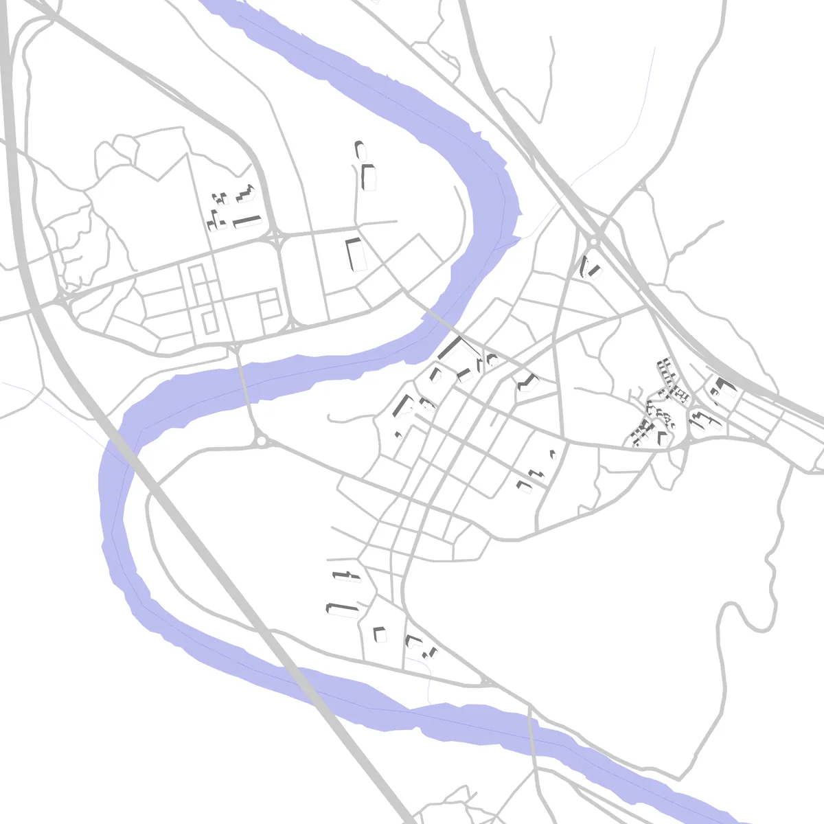 산청 대지현황도 (2.5 km)