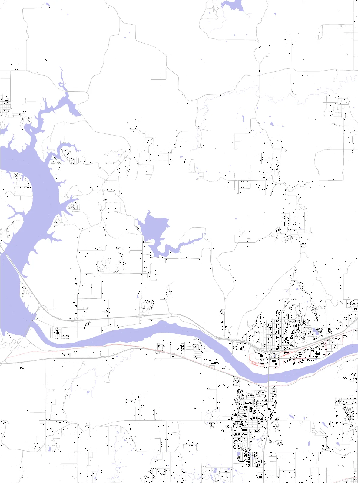Sand Springs figure ground plan