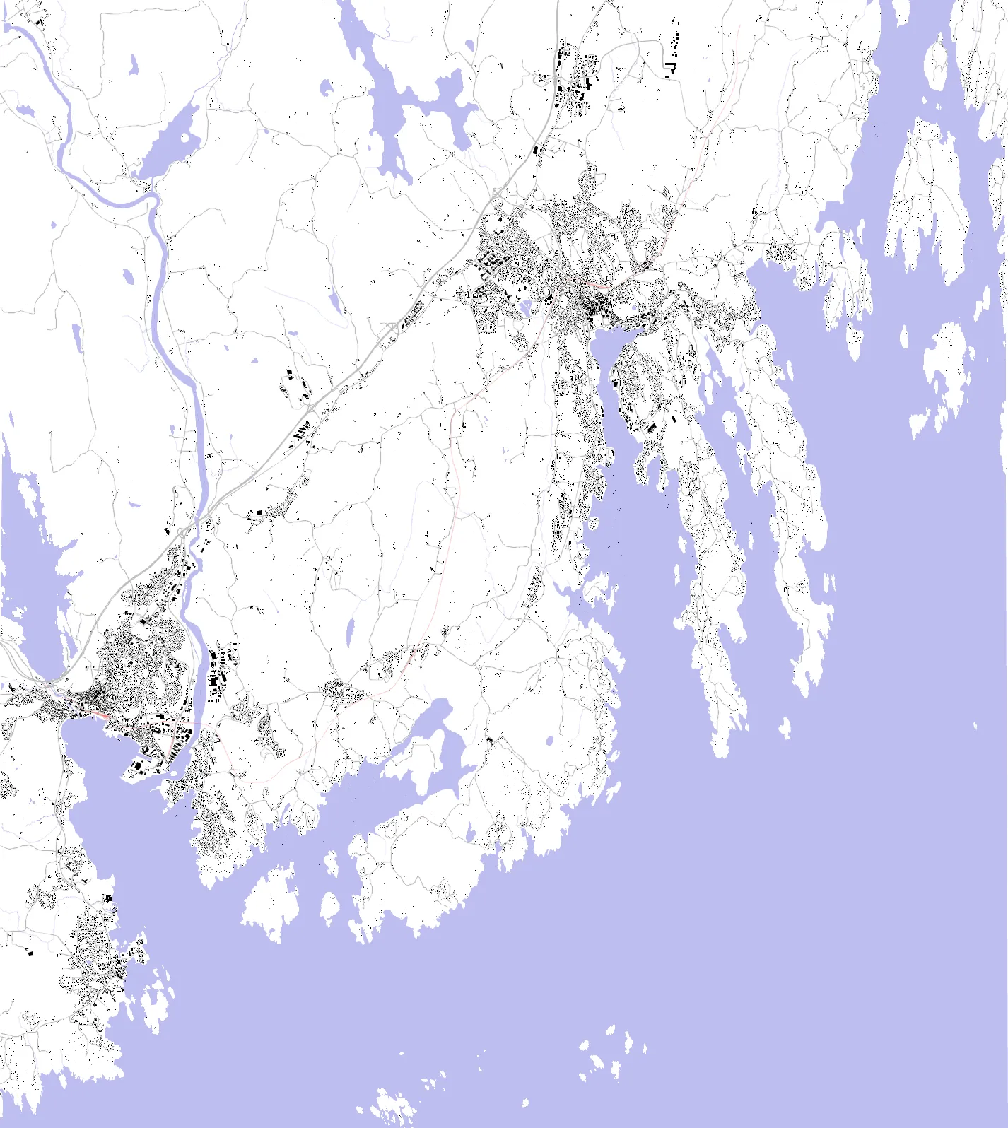 Sandefjord figur-grunn-plan