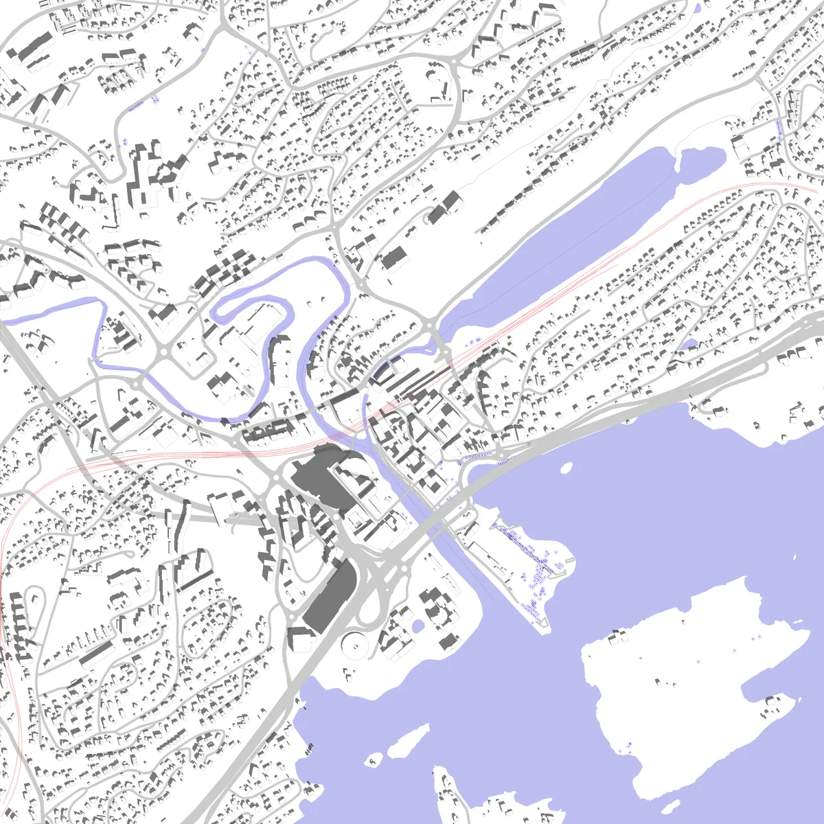 Sandvika site plan (2.5 km)