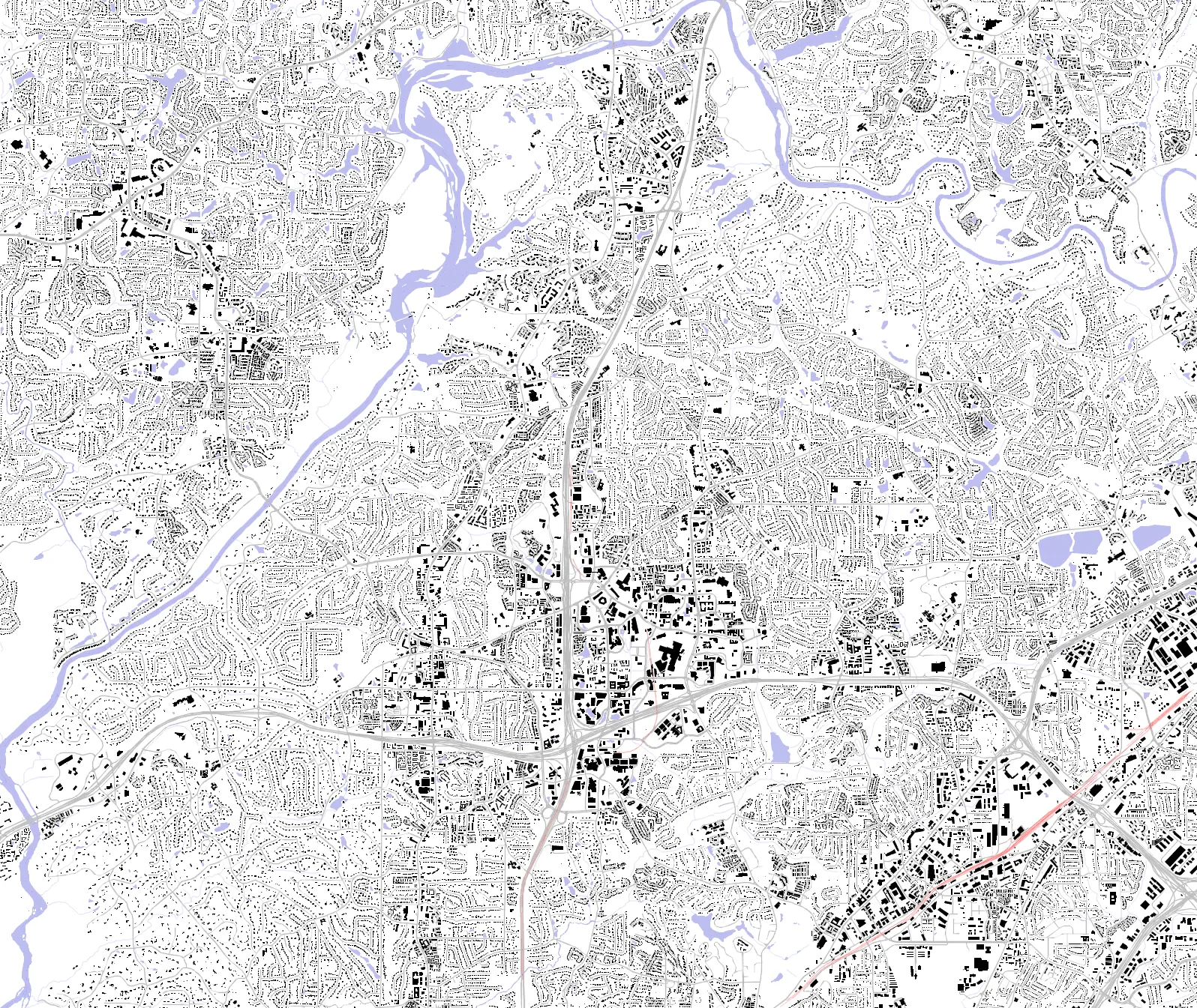 Sandy Springs figure ground plan
