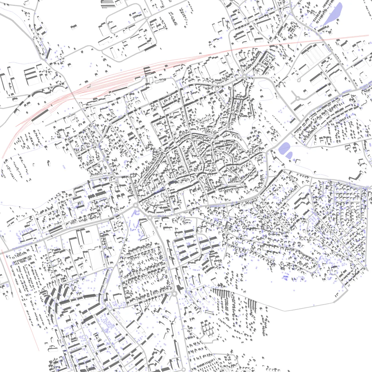 Sangerhausen Lageplan (2,5 km)