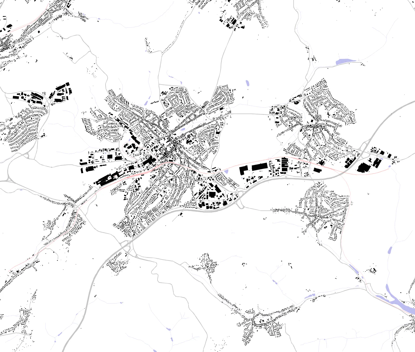 Sankt Ingbert figure ground plan