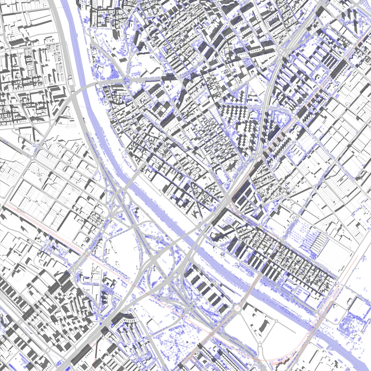 Sant Adrià de Besòs site plan (2.5 km)