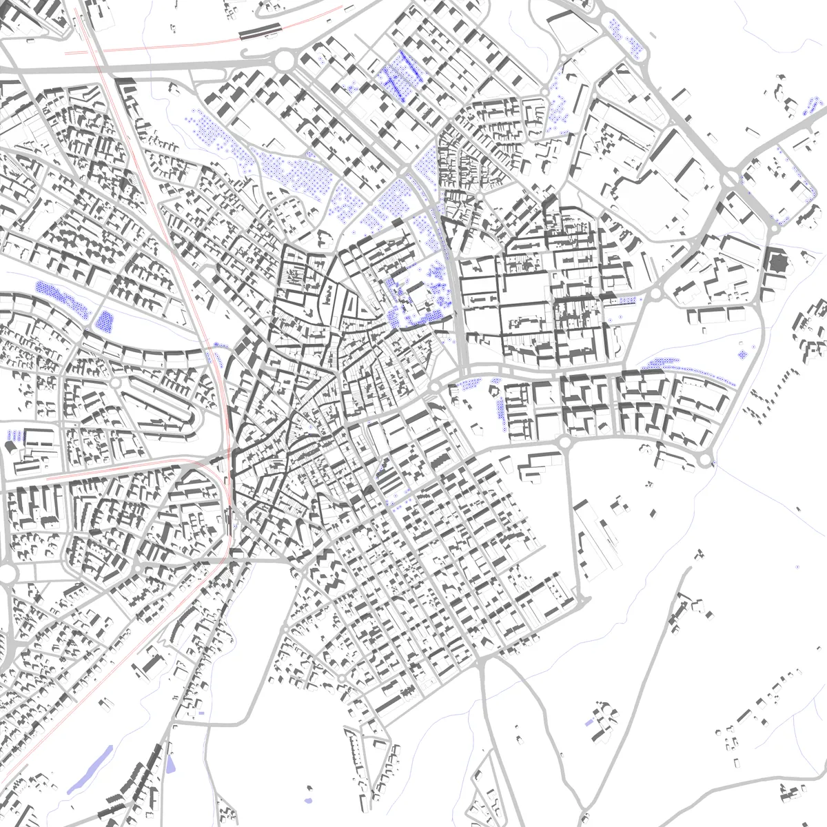 Sant Cugat del Vallès plano de situación (2.5 km)