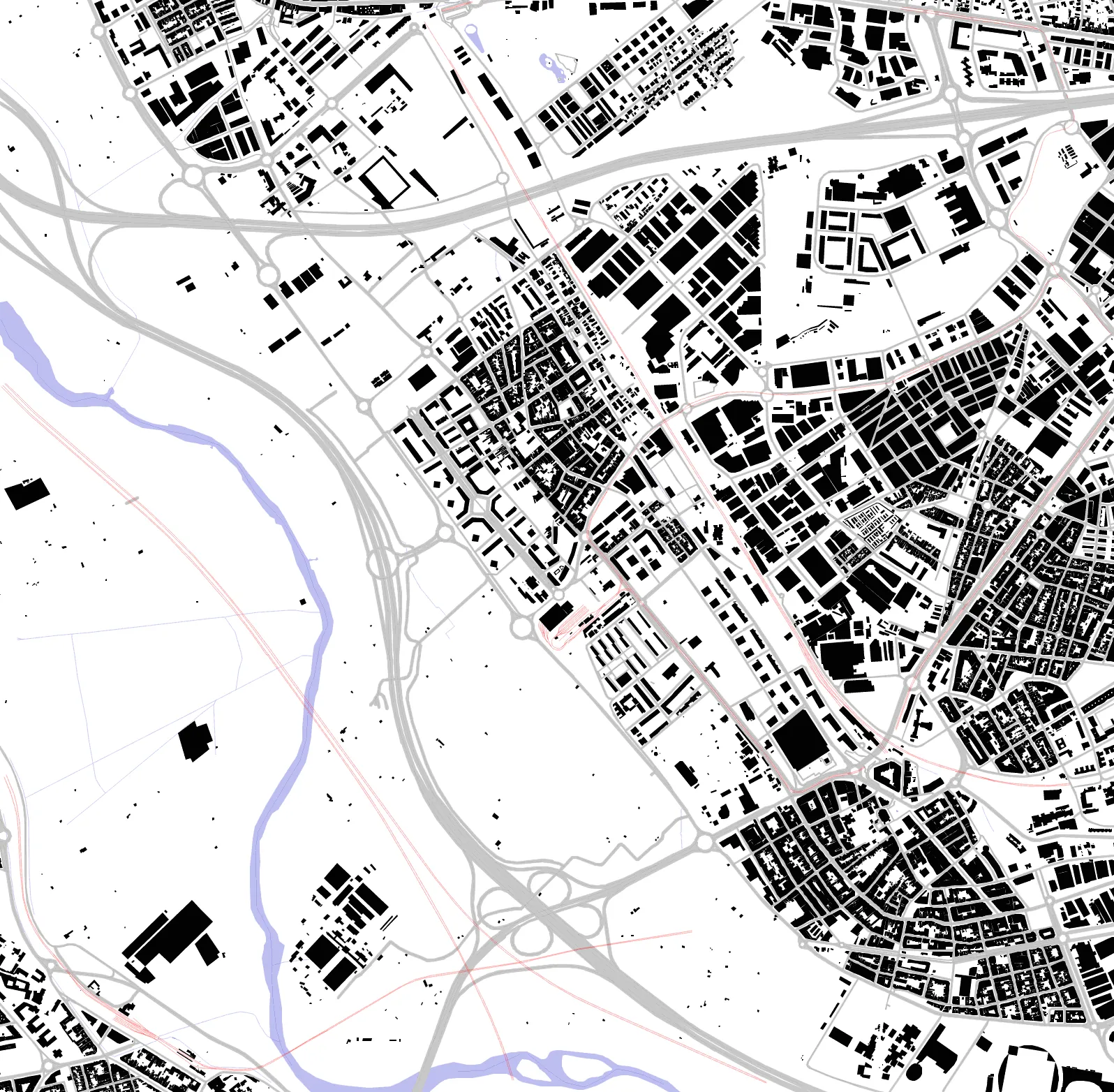 Sant Joan Despí figure ground plan