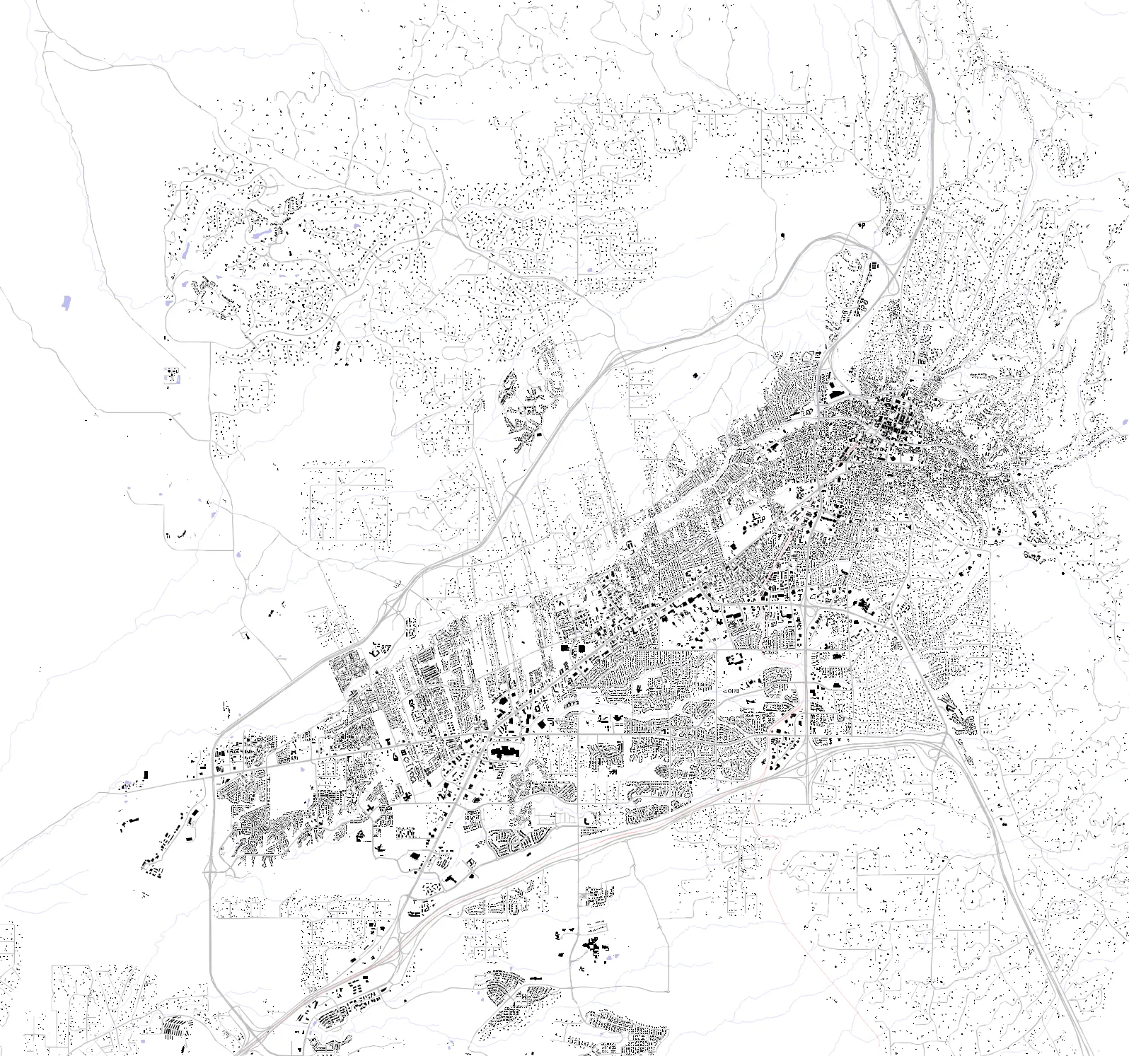 Santa Fe figure ground plan