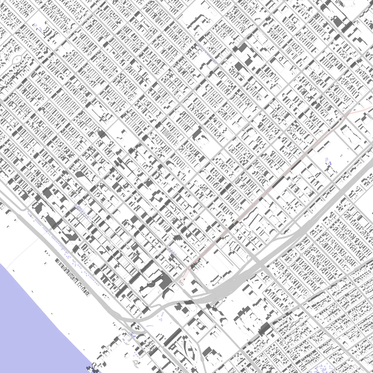 Santa Monica site plan (2.5 km)