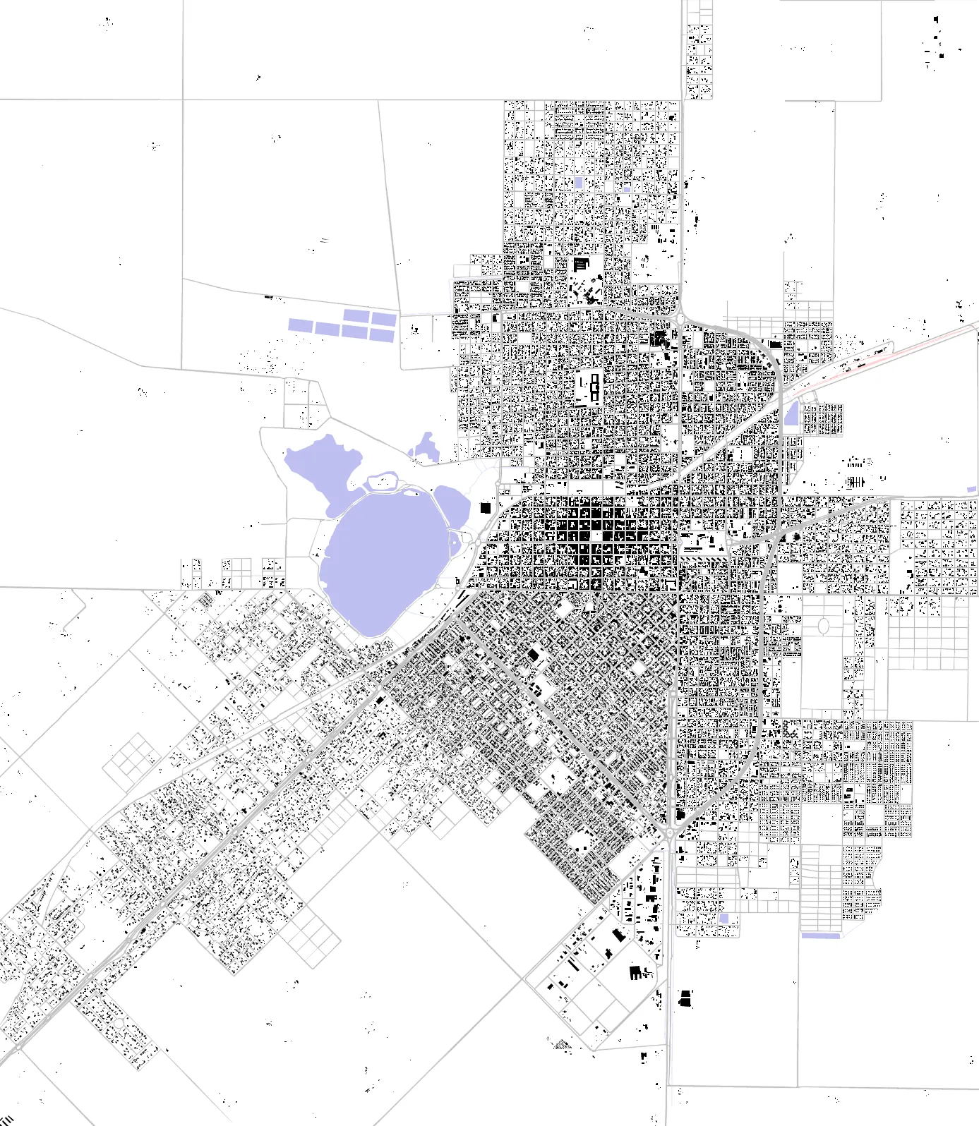 Santa Rosa figure ground plan