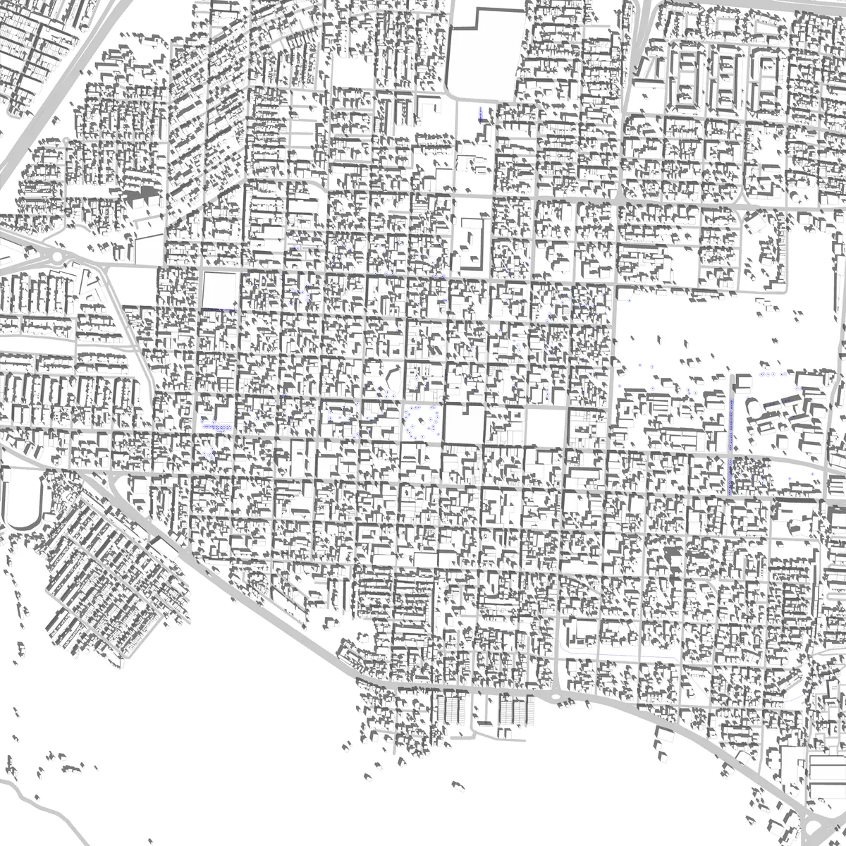 Santa Tecla plano de situación (2.5 km)