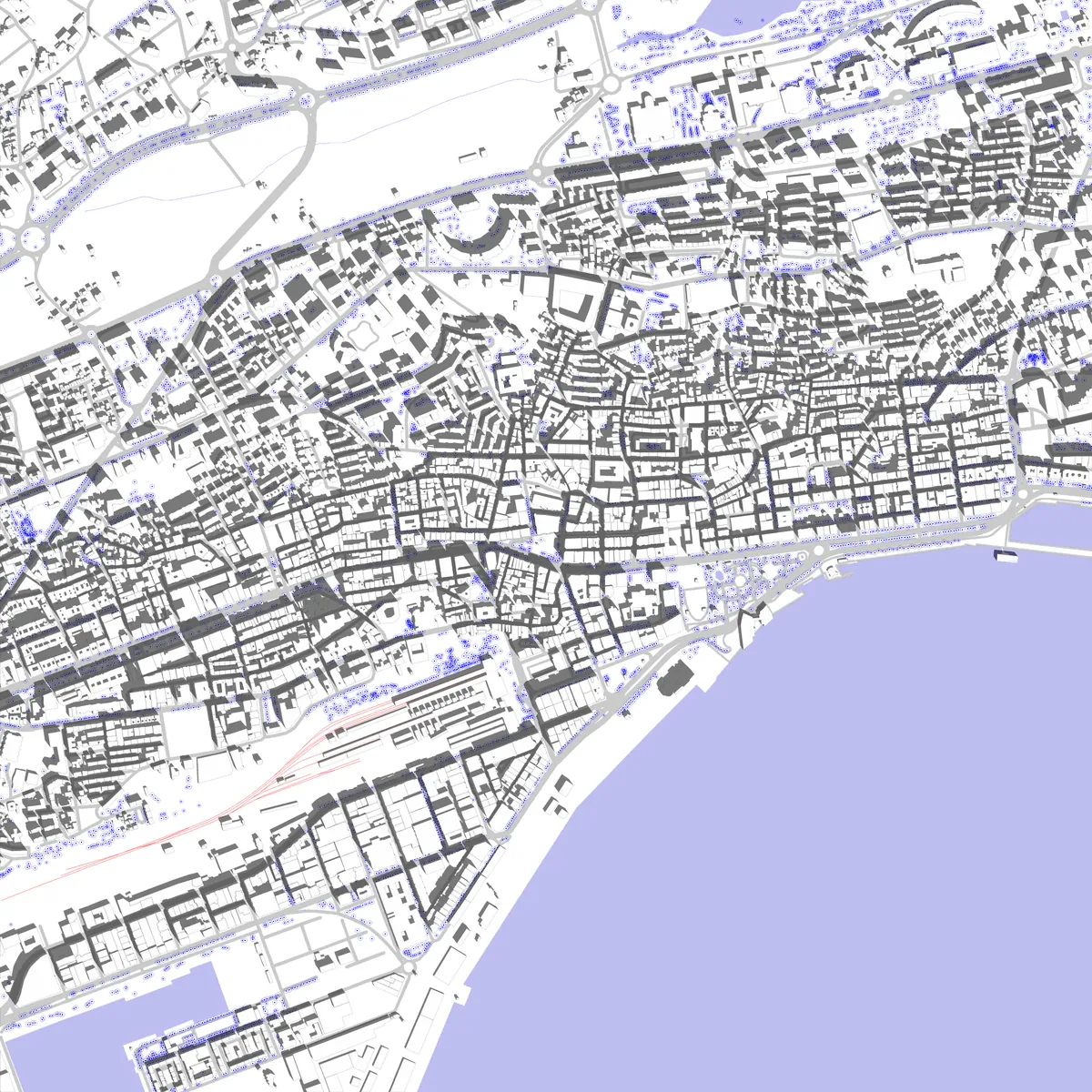 Santander site plan (2.5 km)