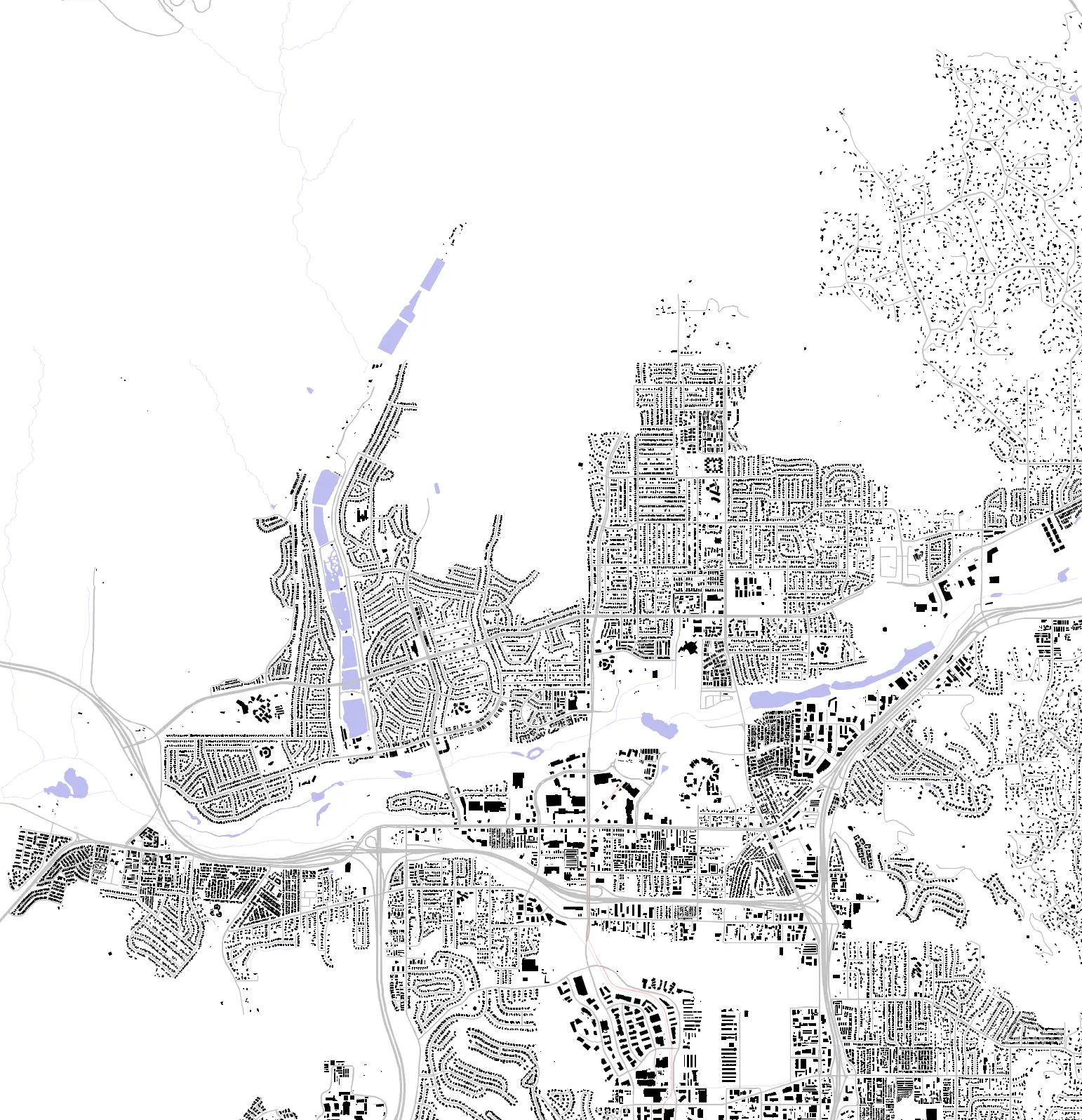Santee figure ground plan