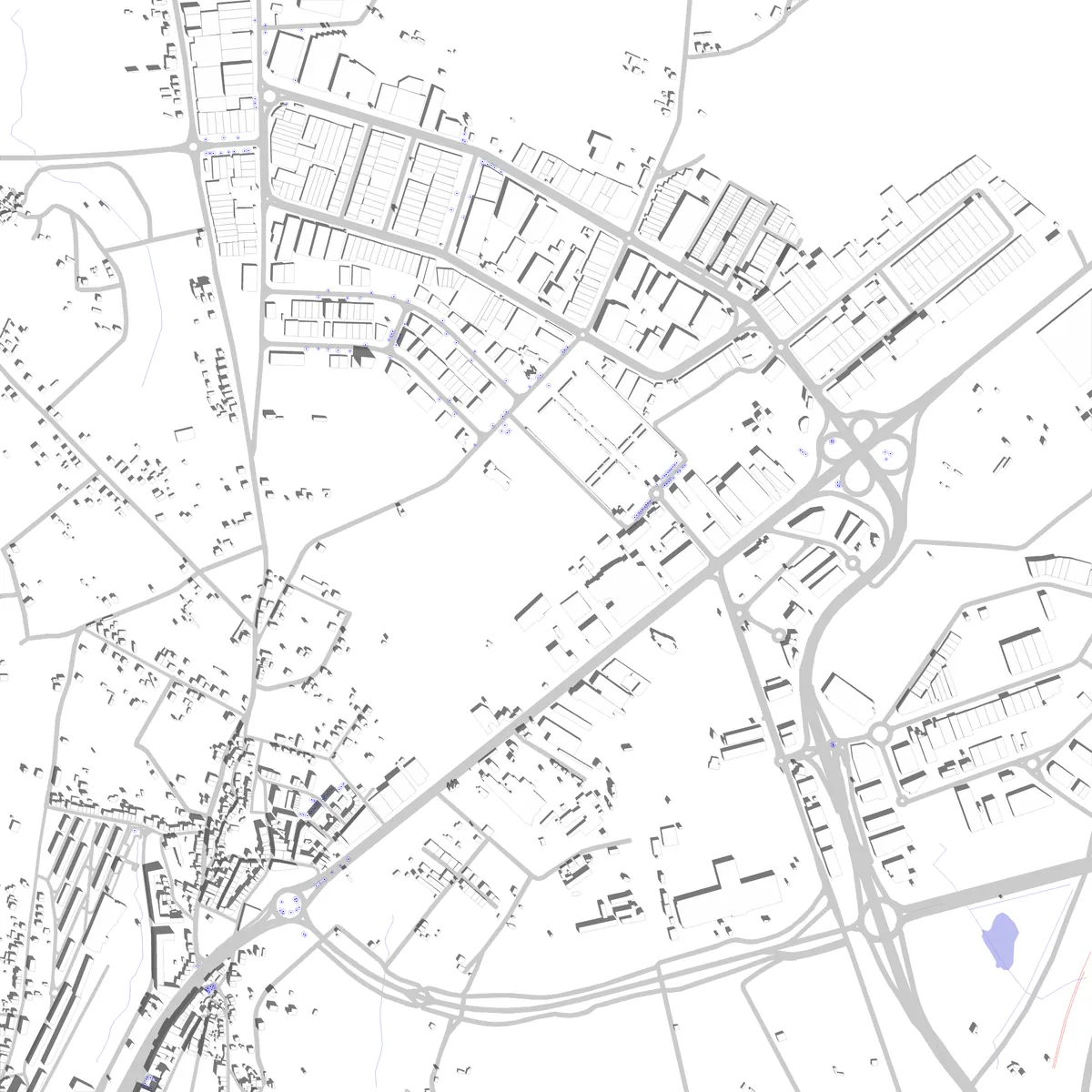 Santiago de Compostela site plan (2.5 km)