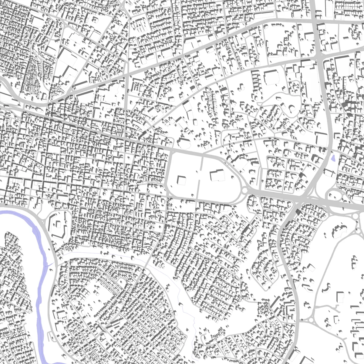 Santiago de los Caballeros site plan (2.5 km)