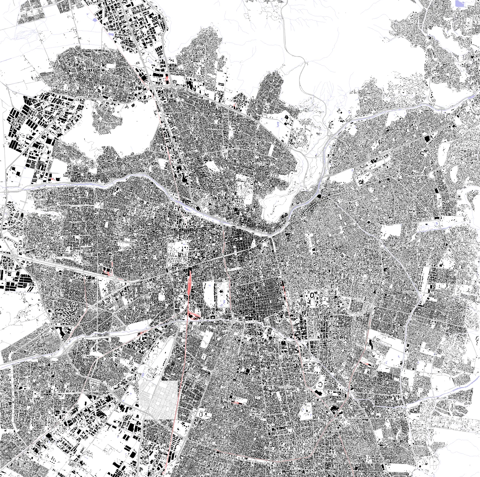 Santiago figure ground plan