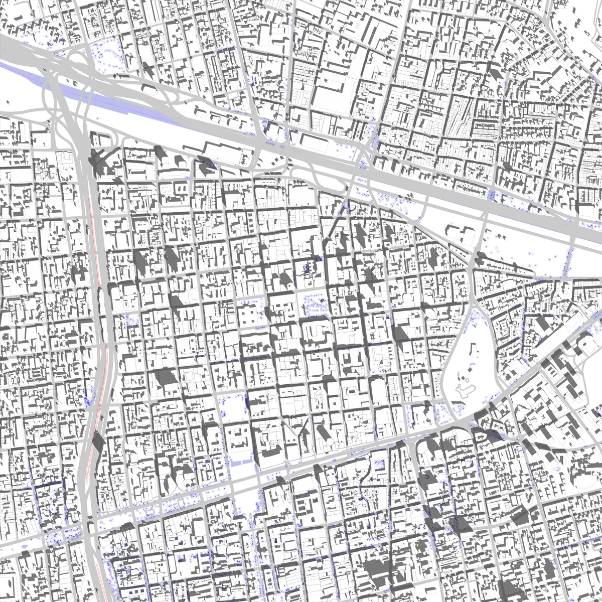 Santiago site plan (2.5 km)
