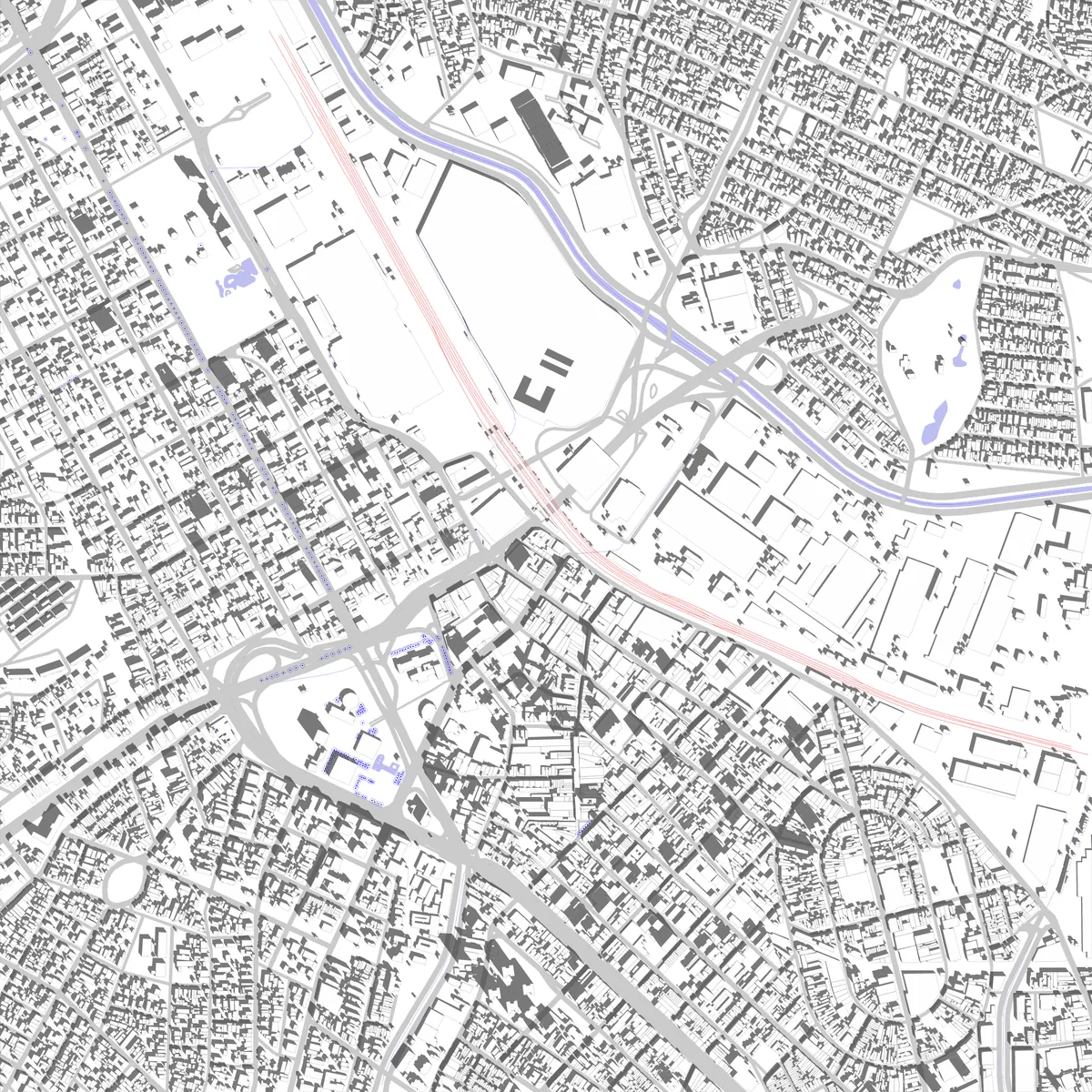 Santo André site plan (2.5 km)