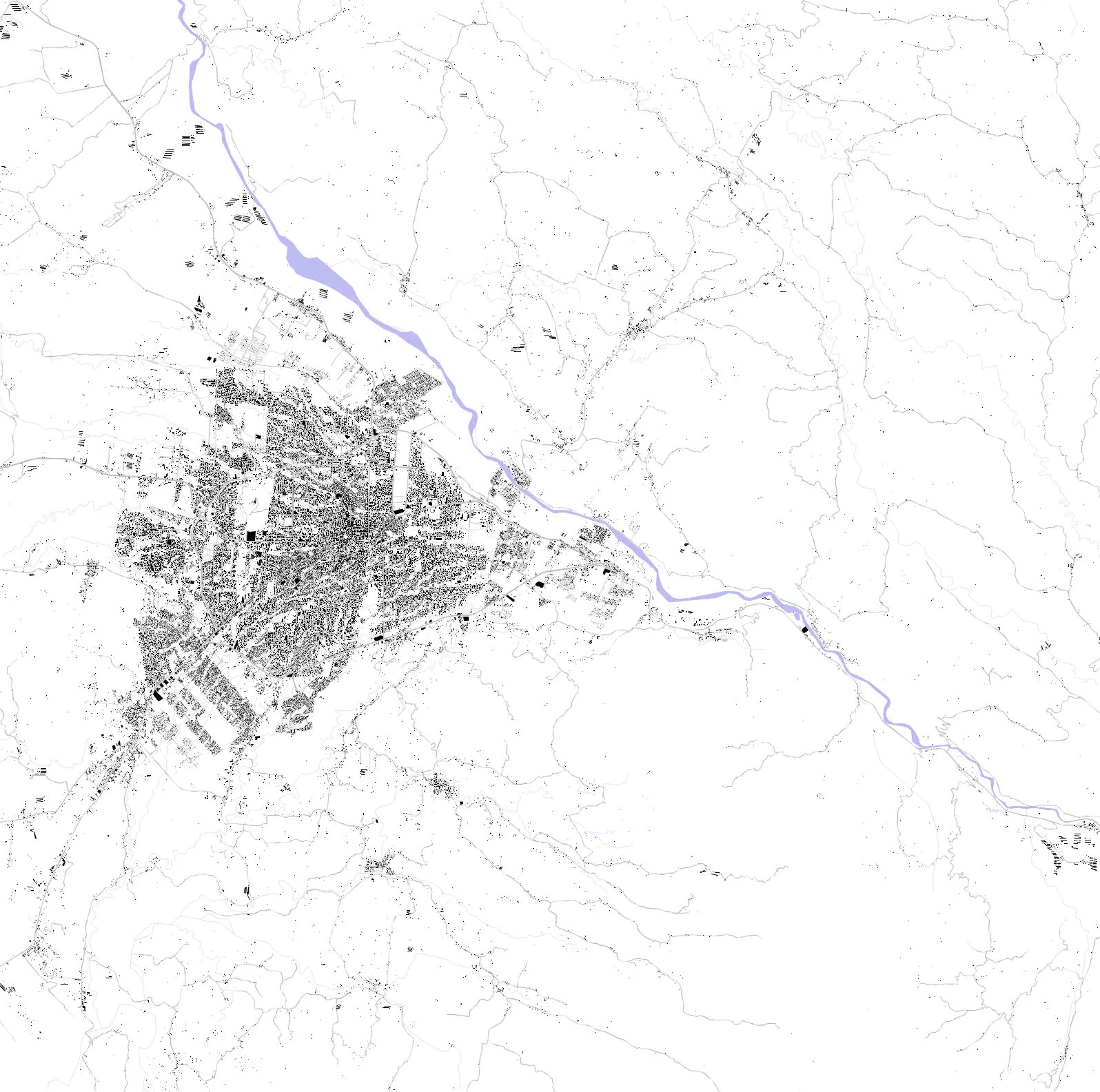 Santo Domingo figure ground plan
