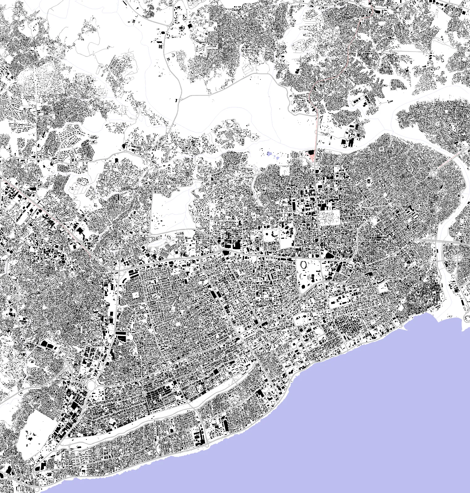 Santo Domingo figure ground plan