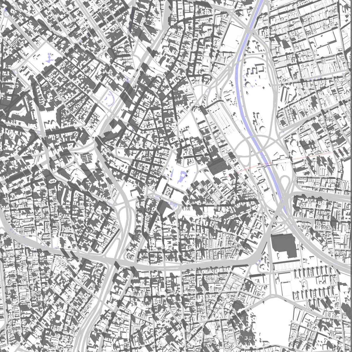 São Paulo planta de localização (2,5 km)