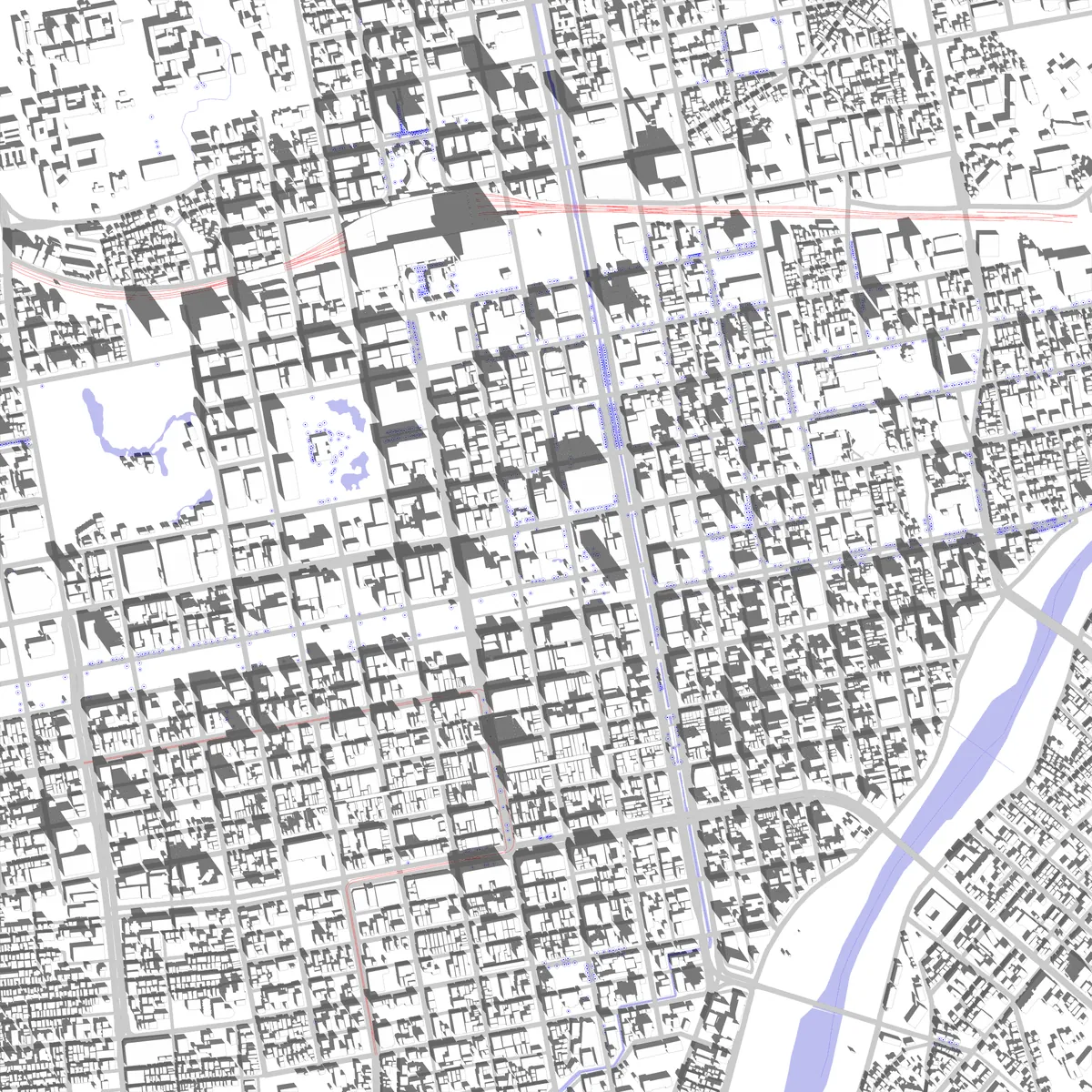 Sapporo site plan (2.5 km)