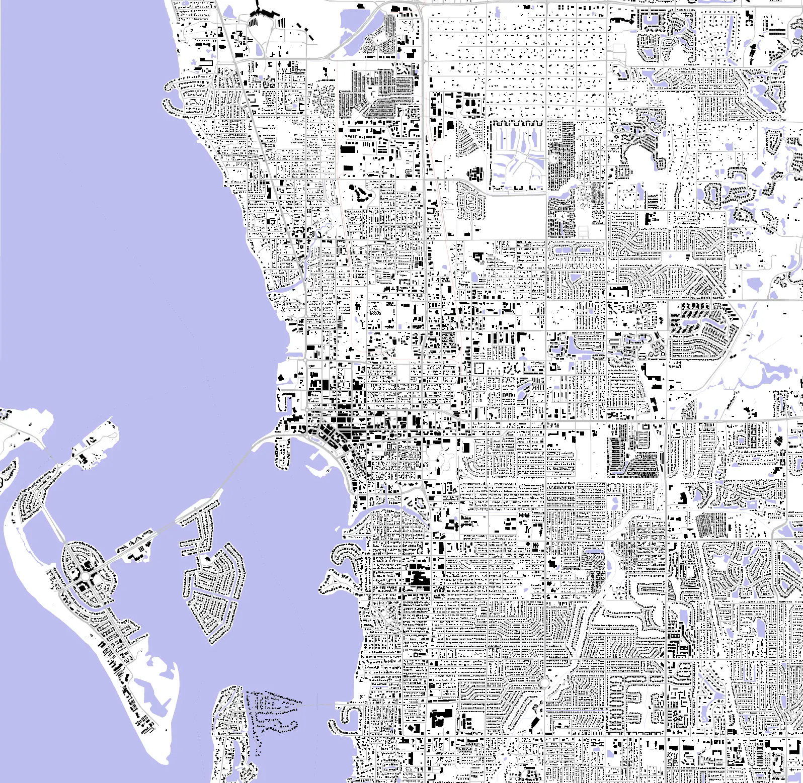 Sarasota figure ground plan