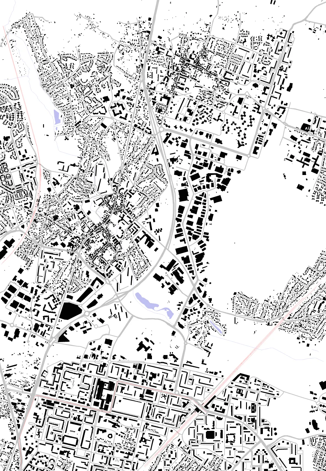 Sarcelles figure ground plan