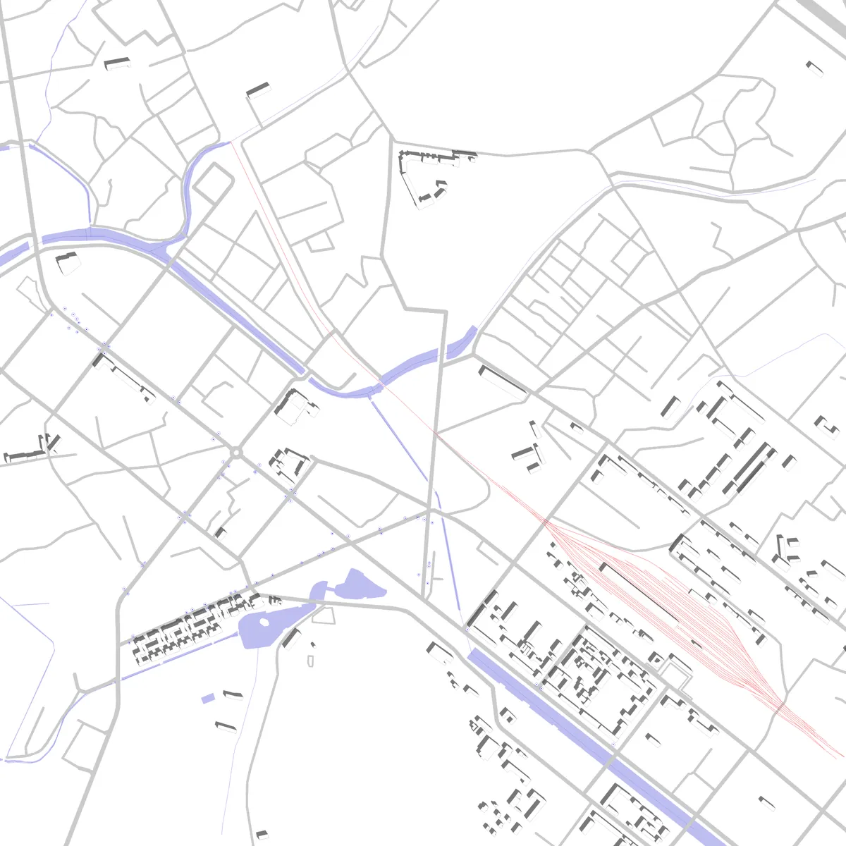 Sariwon site plan (2.5 km)