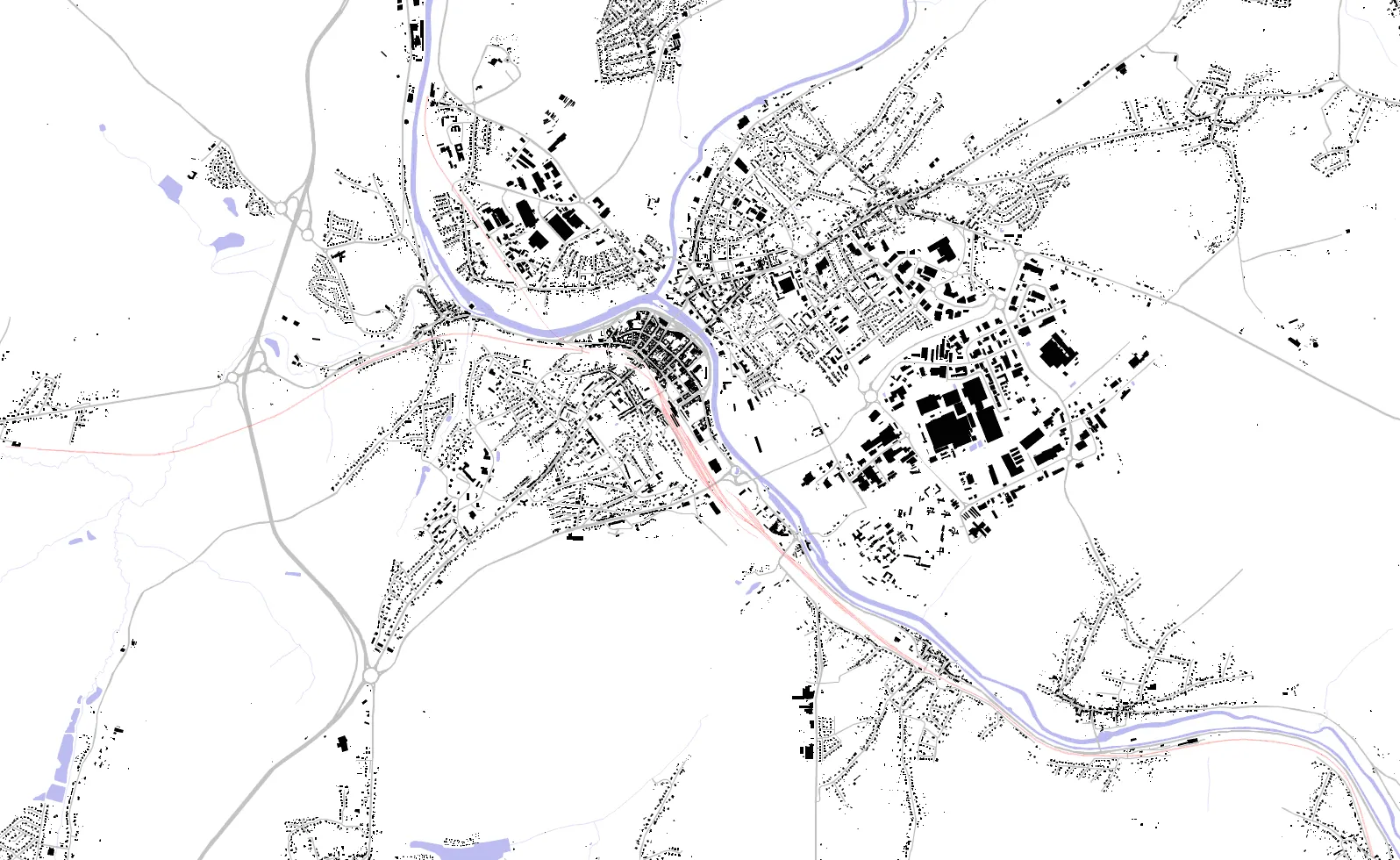 Sarreguemines figure ground plan