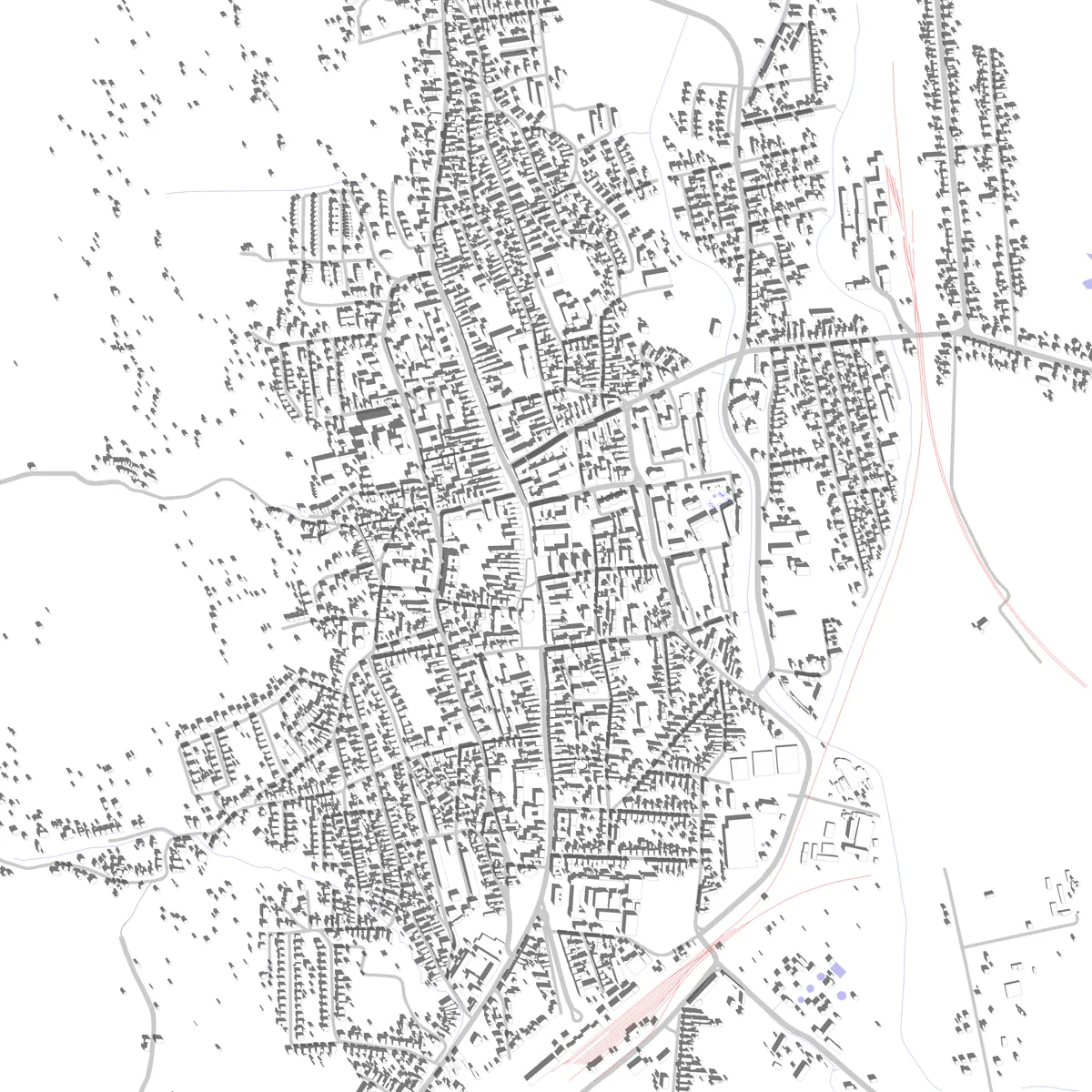 Sátoraljaújhely site plan (2.5 km)
