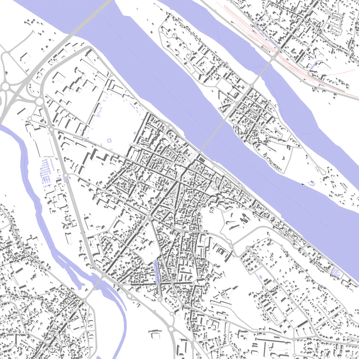Saumur site plan (2.5 km)