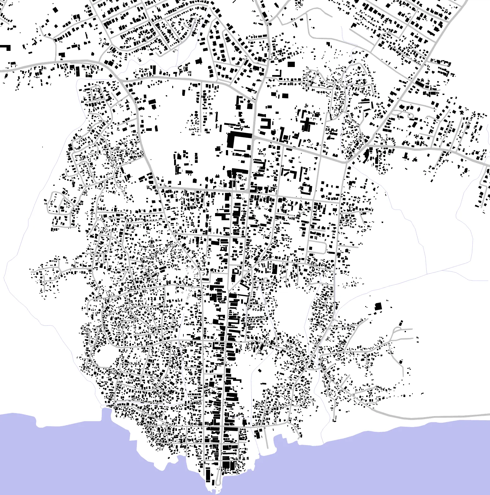Savanna-la-Mar figure ground plan