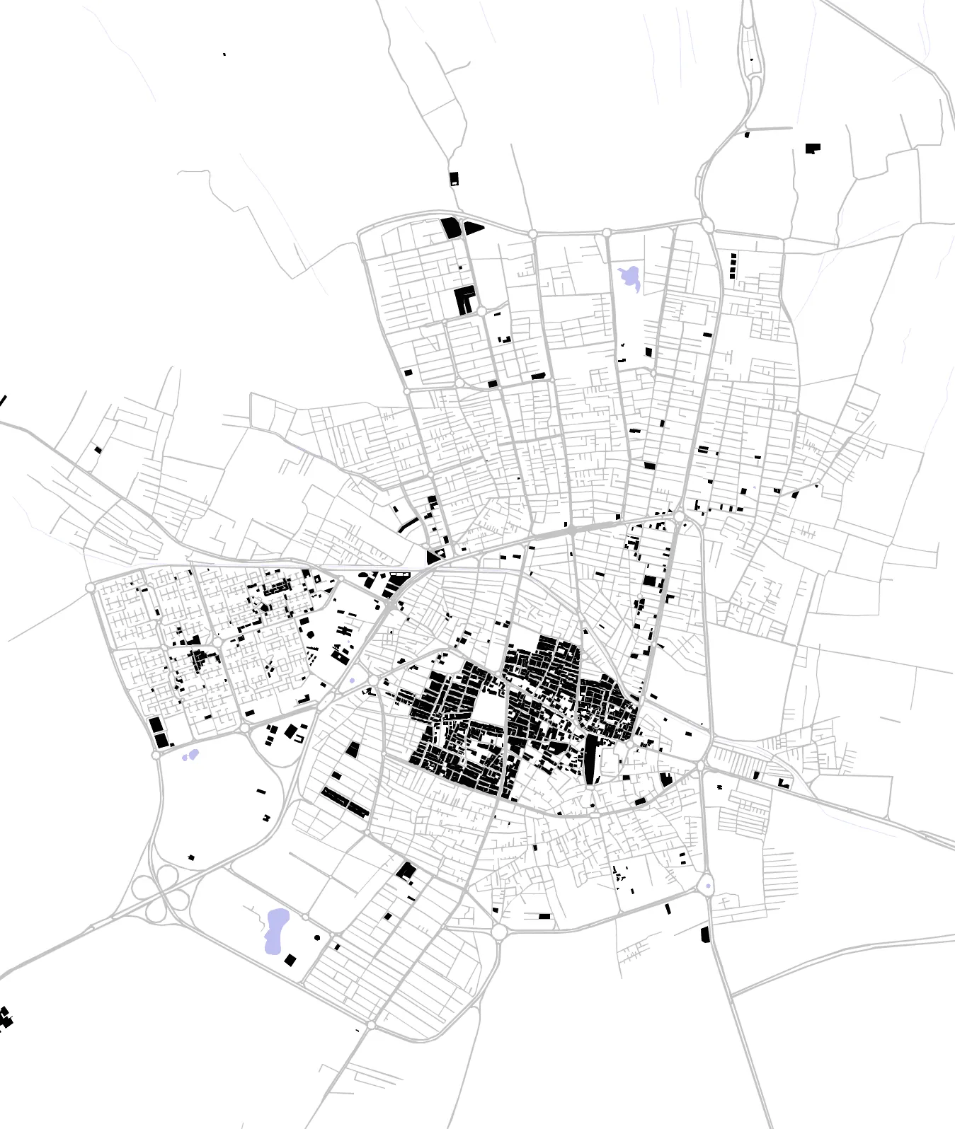 Saveh figure ground plan