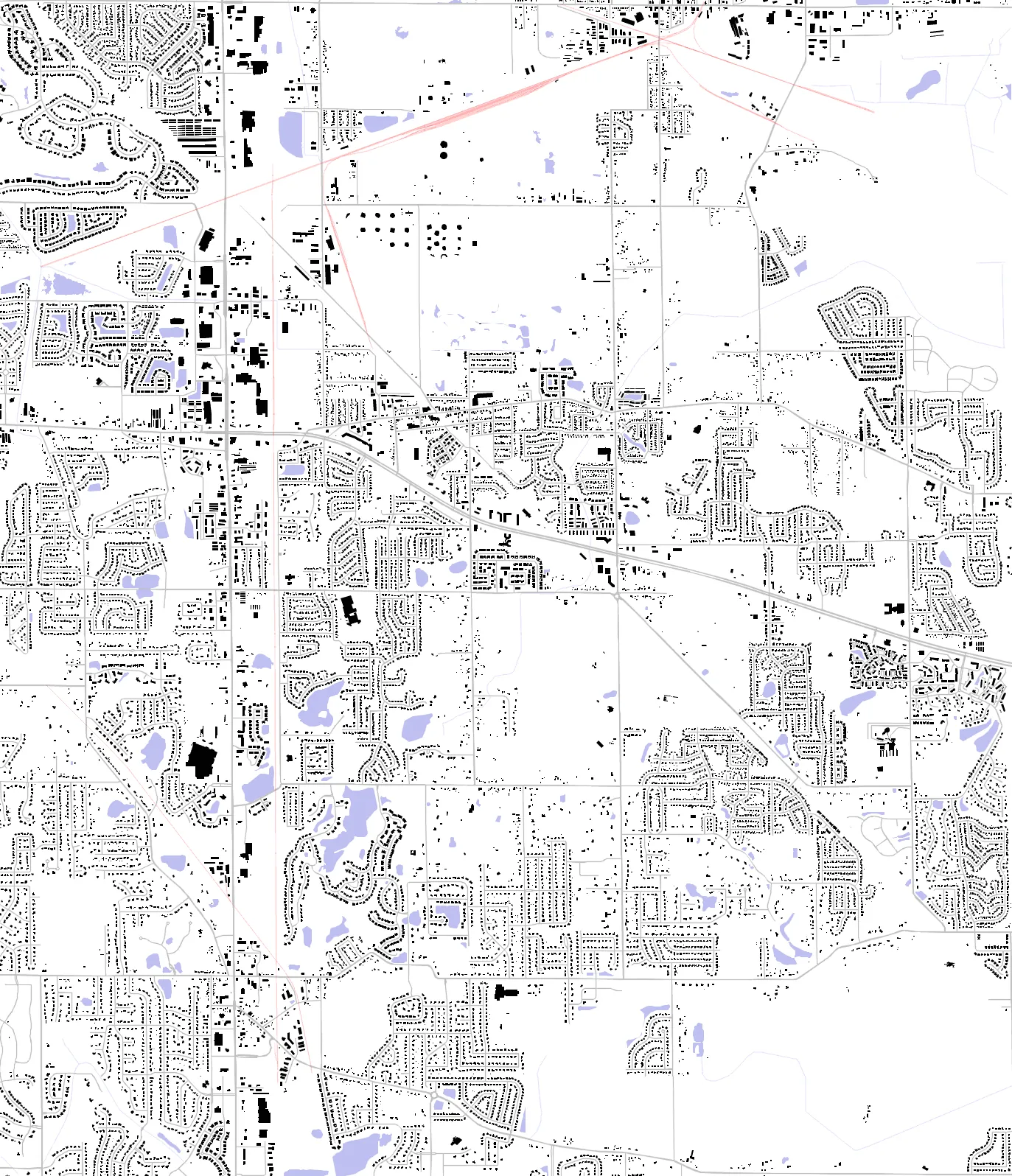 Schererville figure ground plan