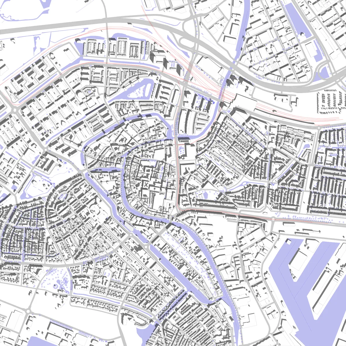 Schiedam situatieplan (2,5 km)