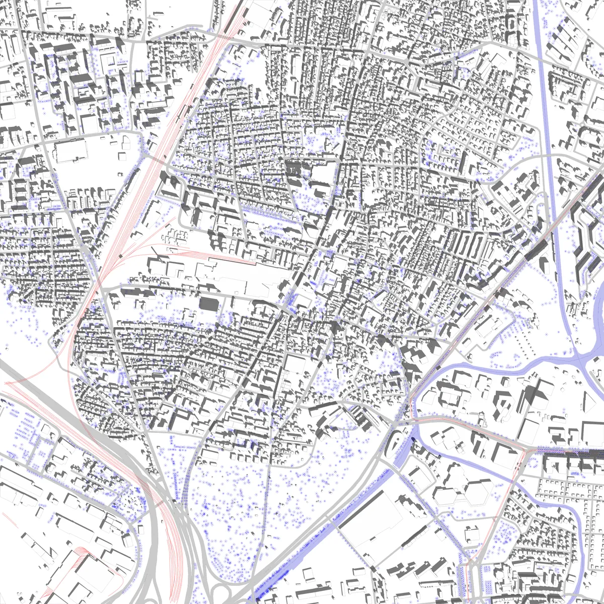 Schiltigheim plan de situation (2,5 km)