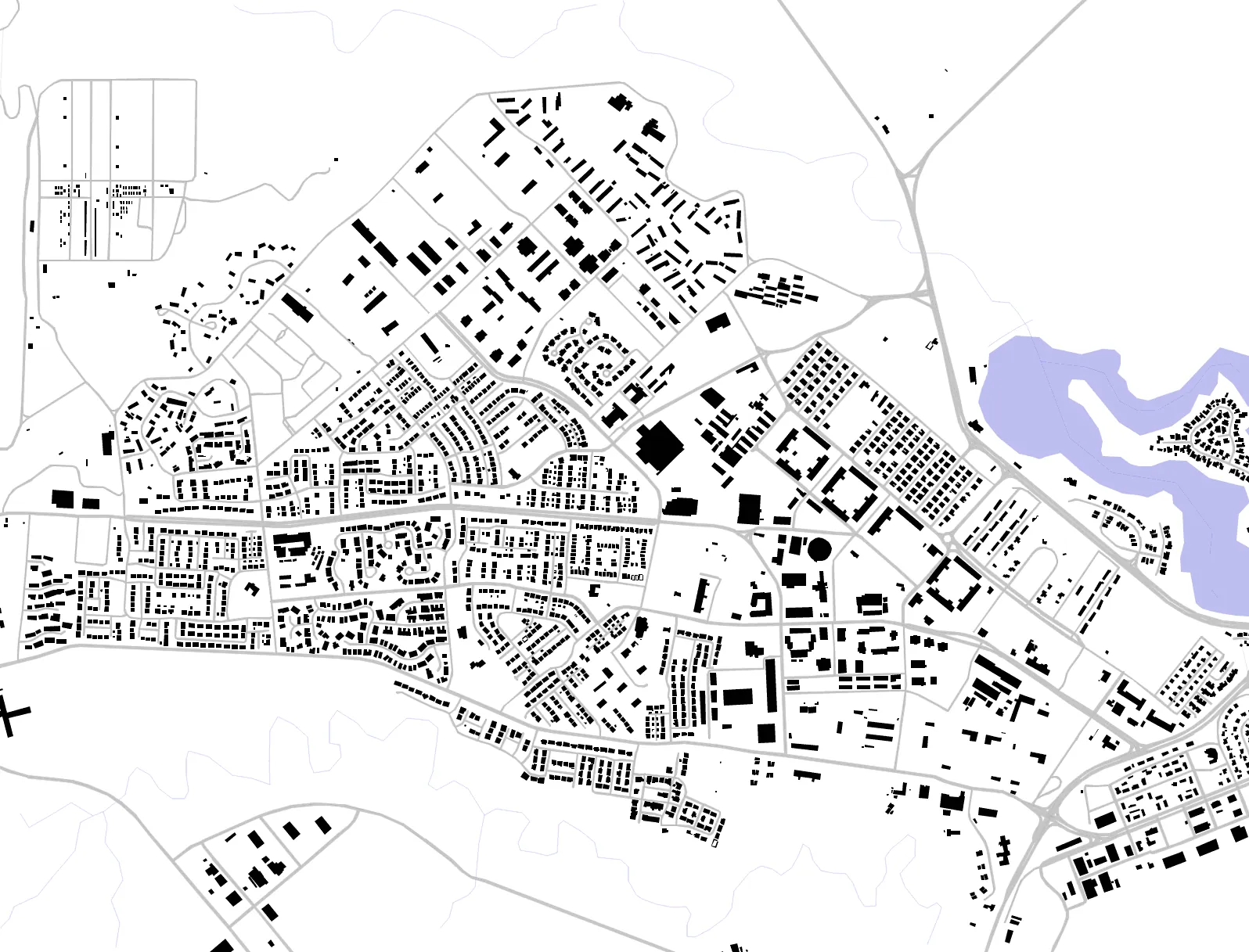 Schofield Barracks figure ground plan