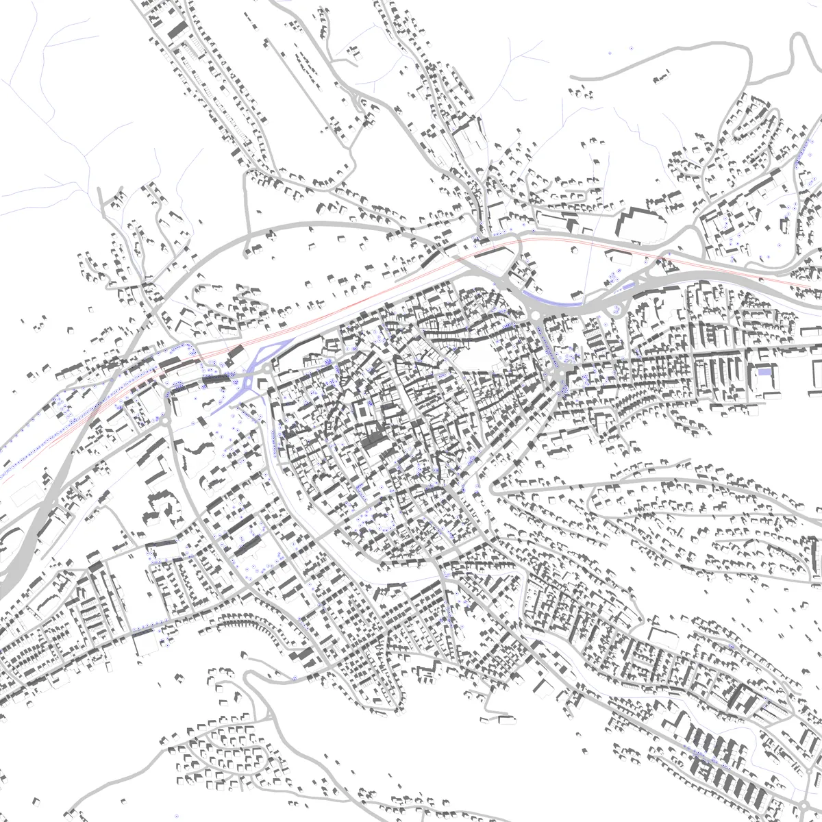 Schwäbisch Gmünd site plan (2.5 km)