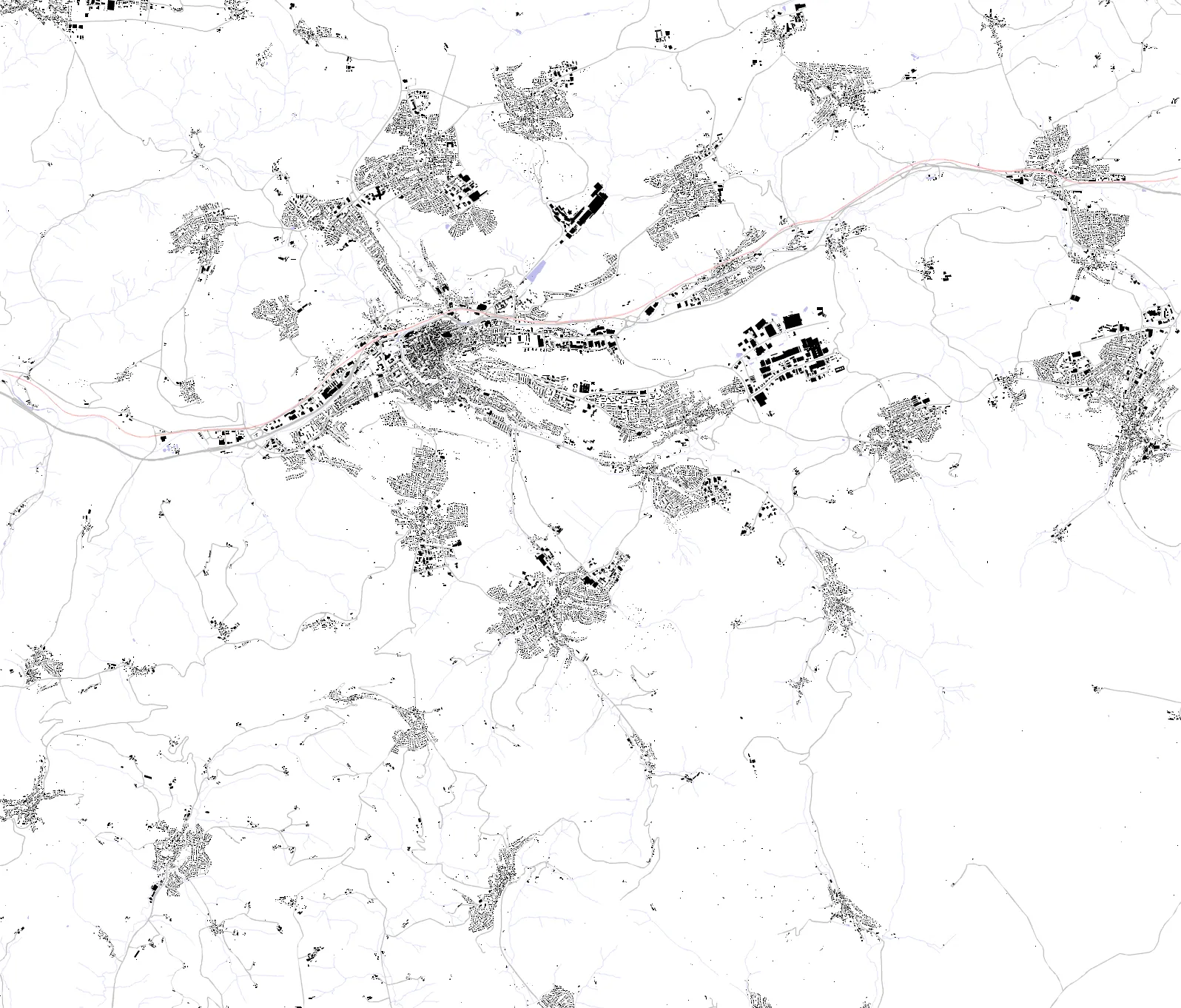 Schwäbisch Gmünd figure ground plan
