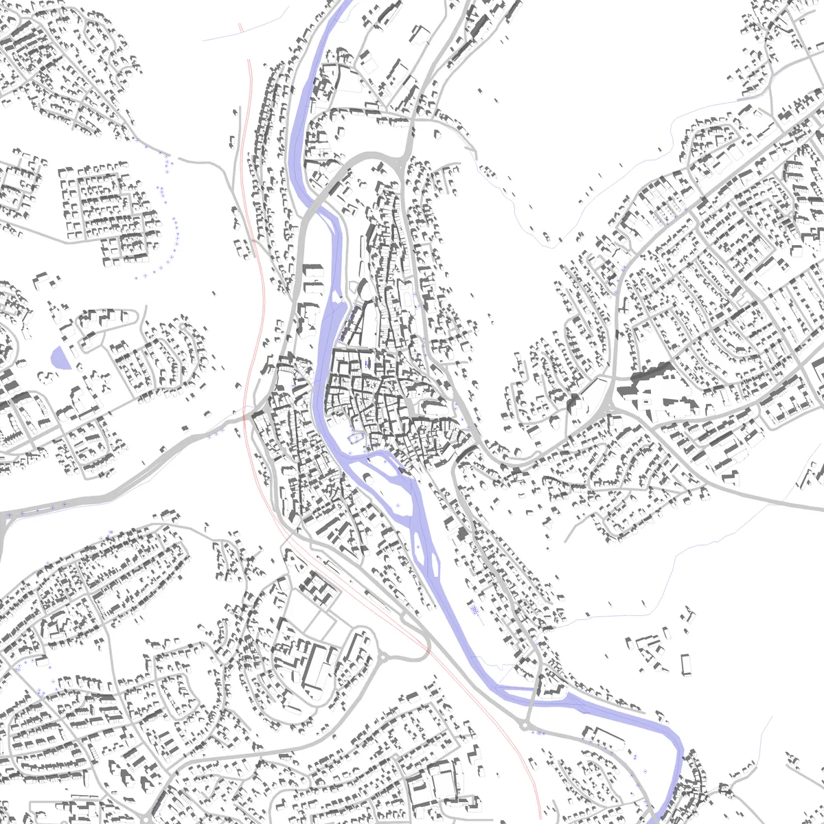 Schwäbisch Hall Lageplan (2,5 km)
