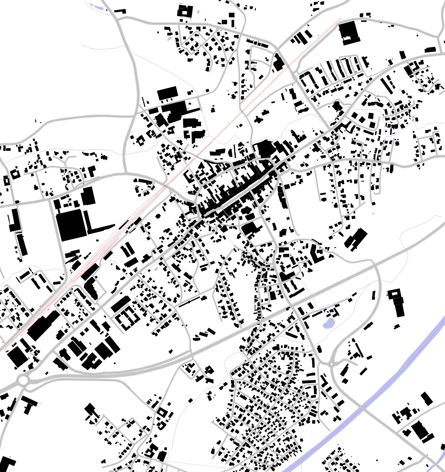 Schwanenstadt figure ground plan