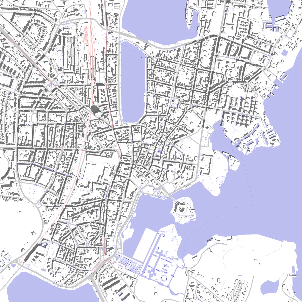 Schwerin Lageplan (2,5 km)