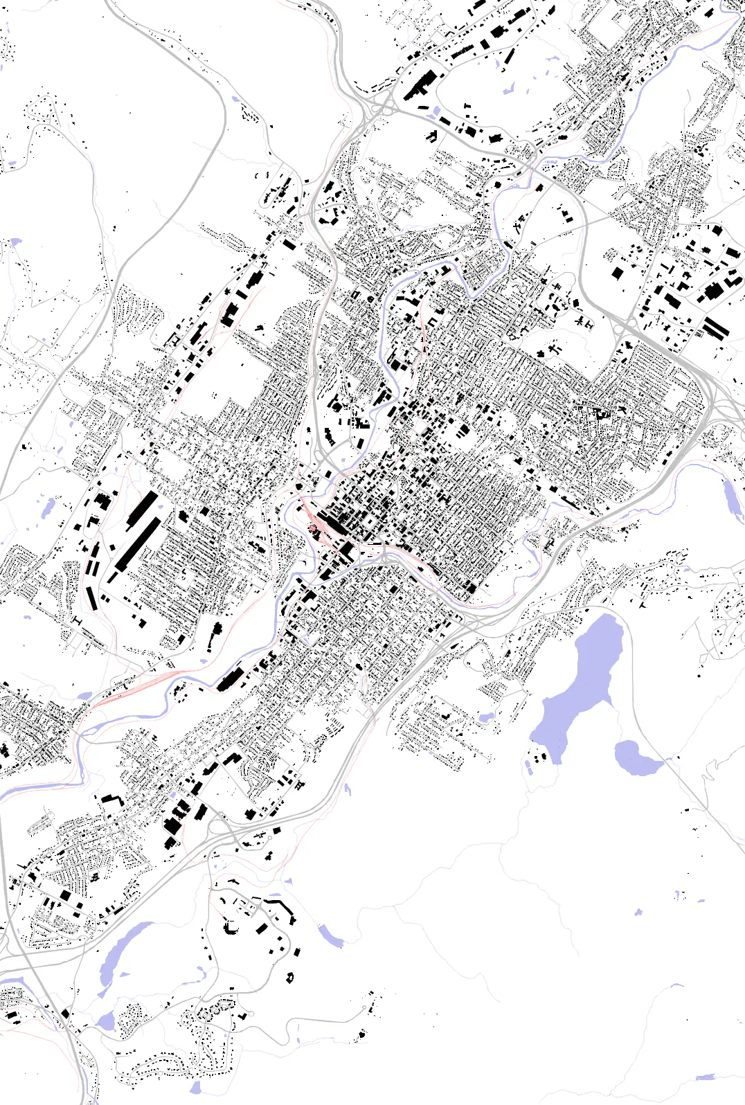 Scranton figure ground plan