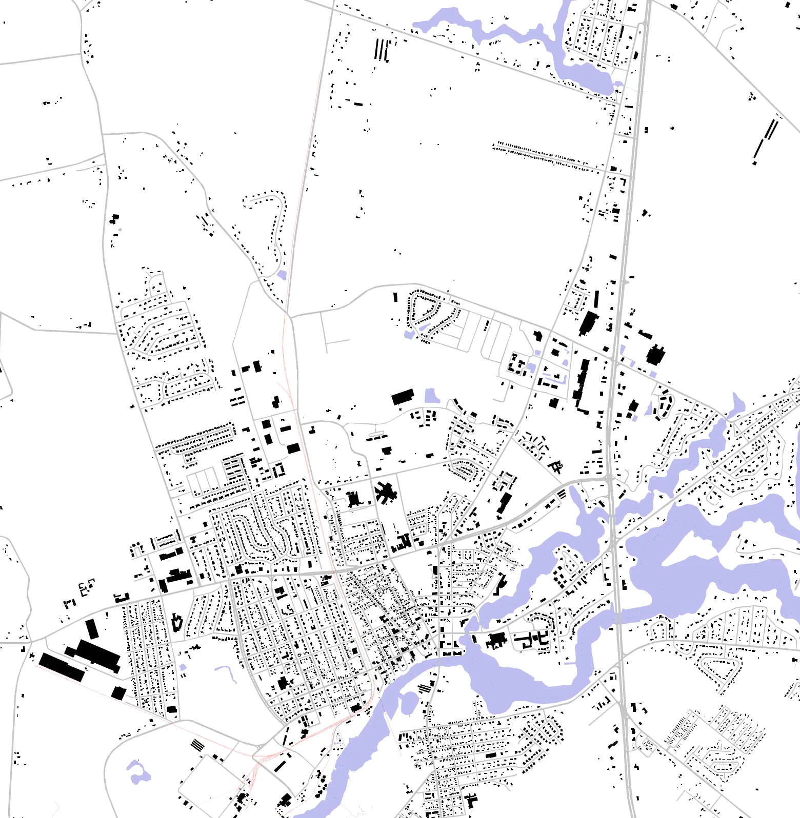 Seaford figure ground plan