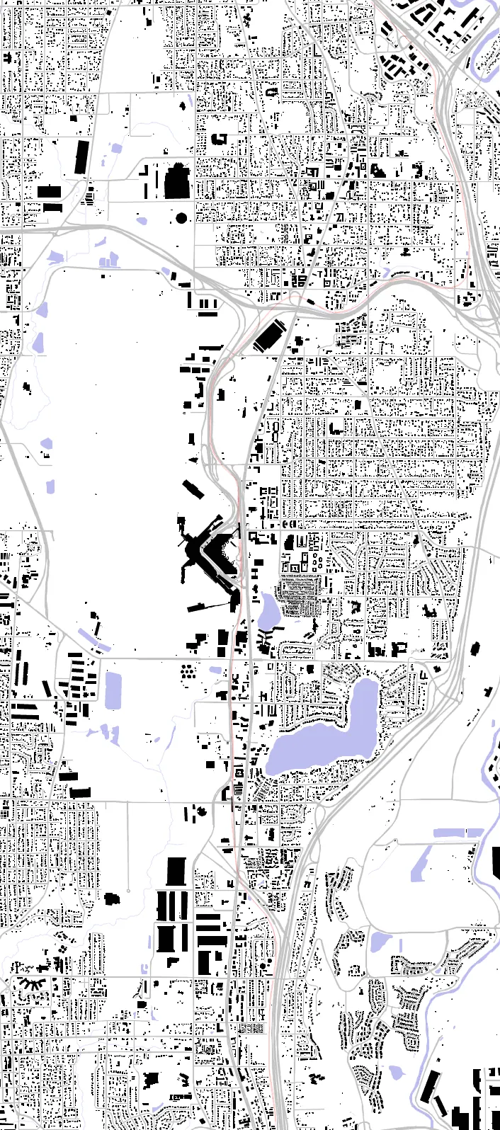 SeaTac figure ground plan